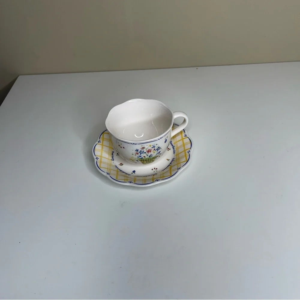 NIKKO DENA’S GARDEN MADE IN JAPAN 1998 TEA CUP & SAUCERS